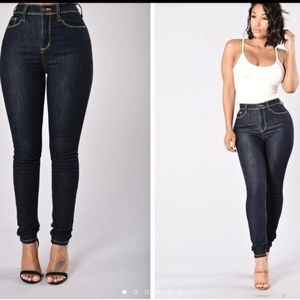 Fashion Nova Dark Blue Jeans